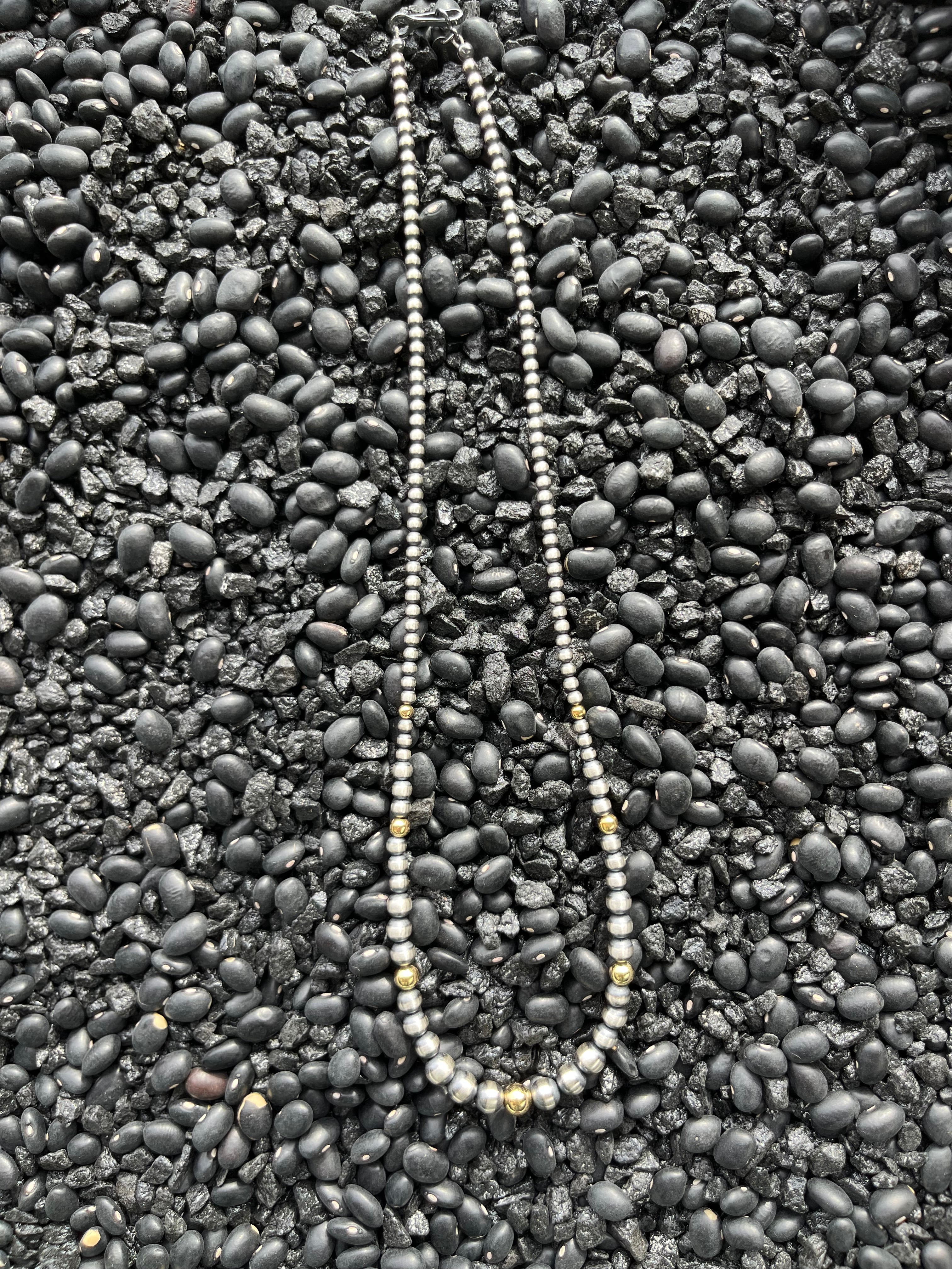 The Wallmen Gold Navajo Pearl Necklace