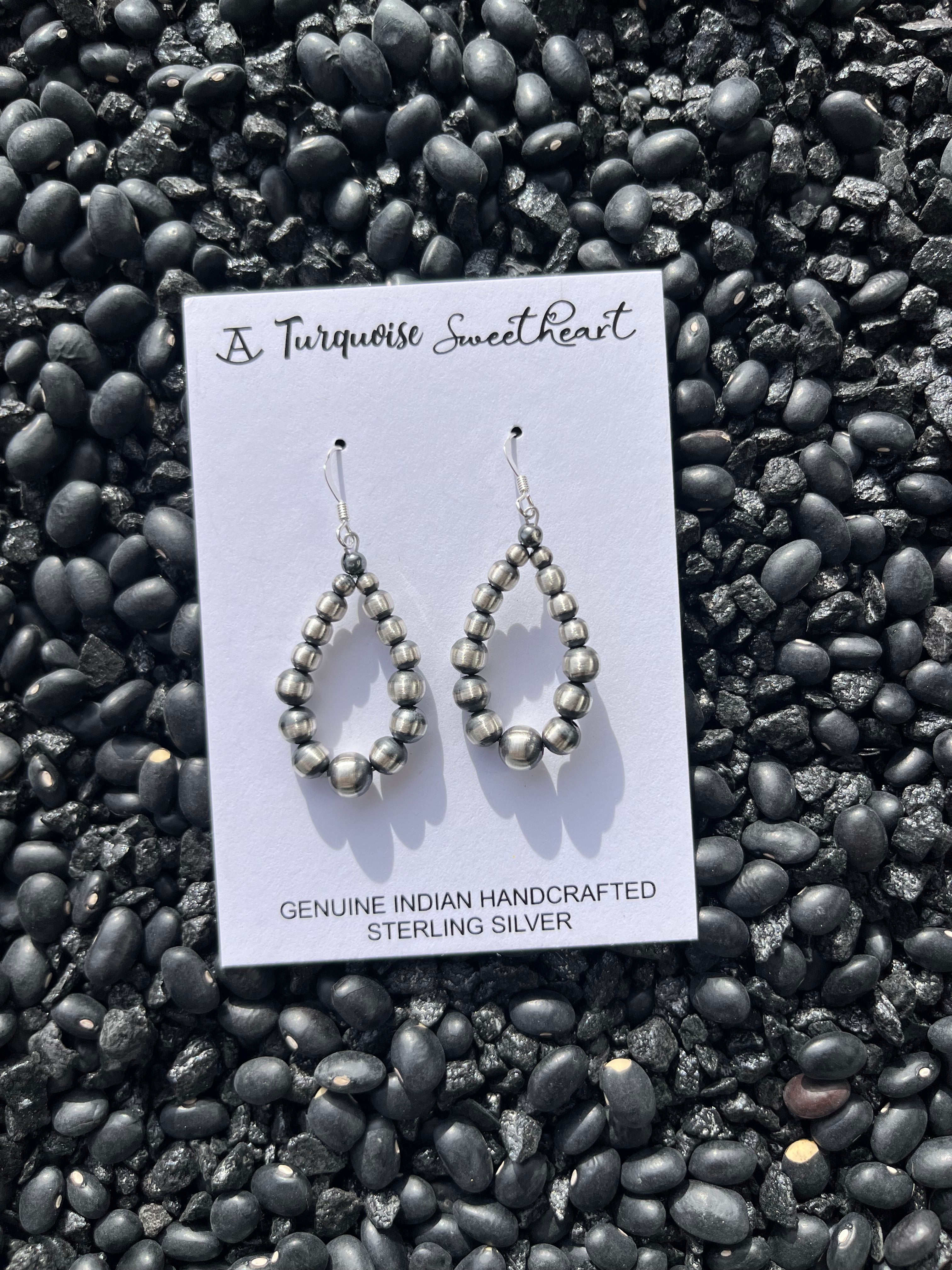 The Pyote Navajo Pearl Earrings