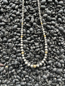 The Wallmen Gold Navajo Pearl Necklace