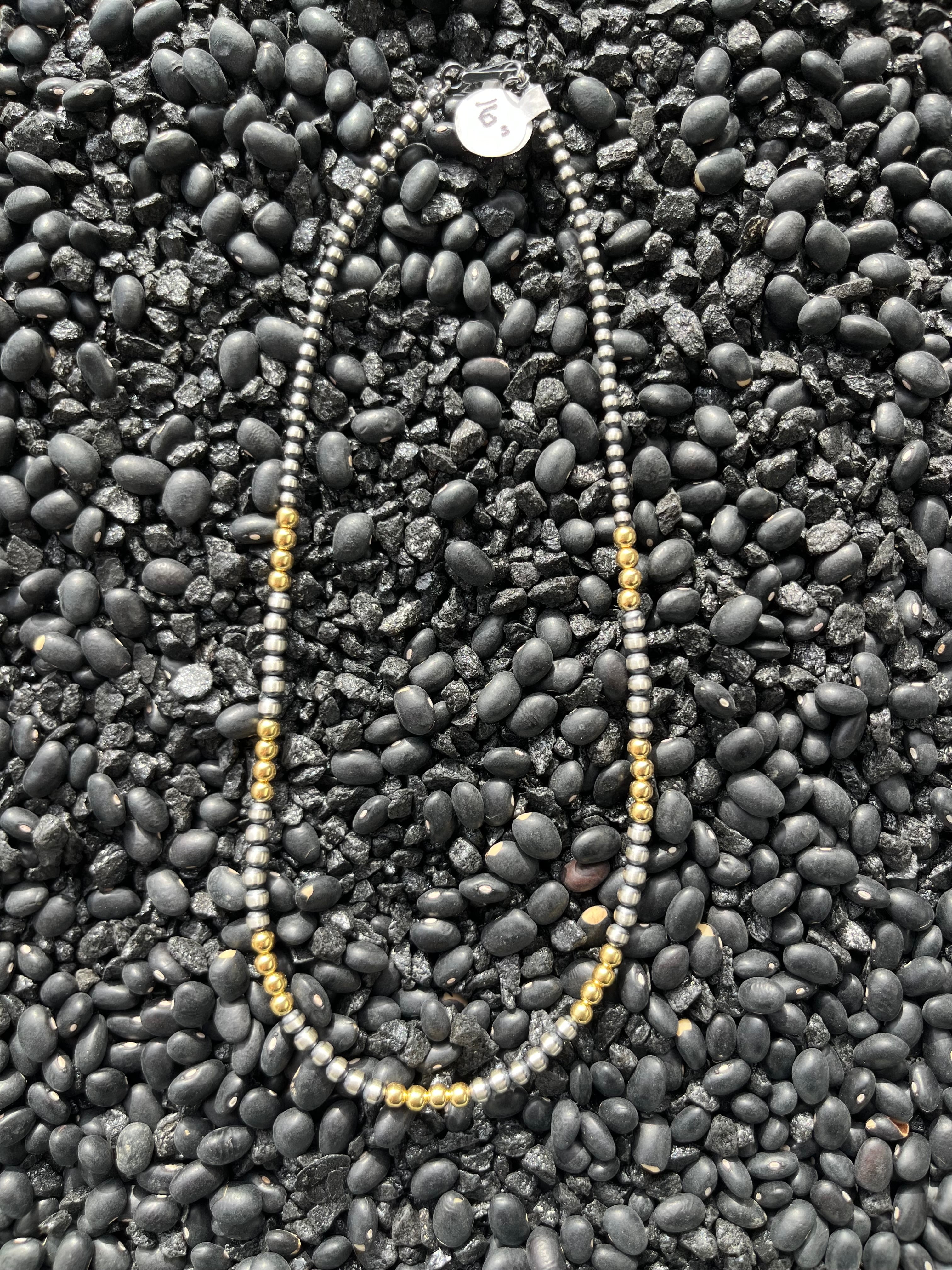 The Waller Gold Navajo Pearl Necklace