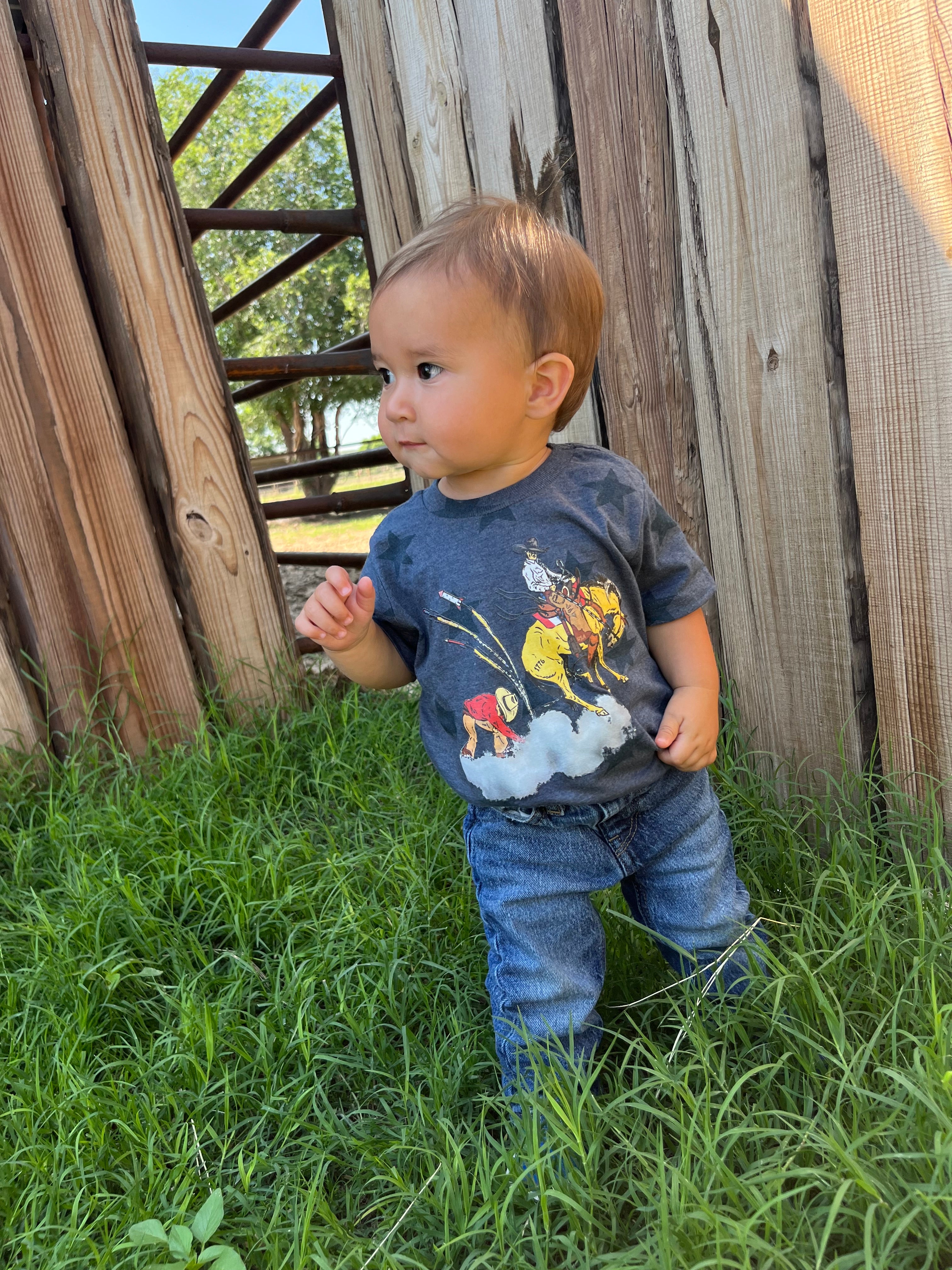 Bold stripes and bright stars kids t- shirt