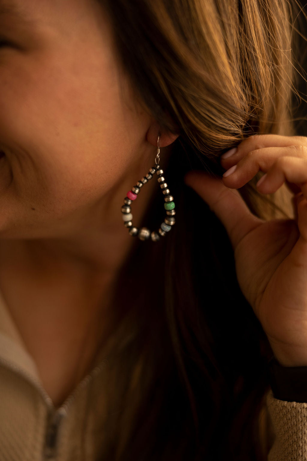 The Hutto Navajo Pearl Earrings