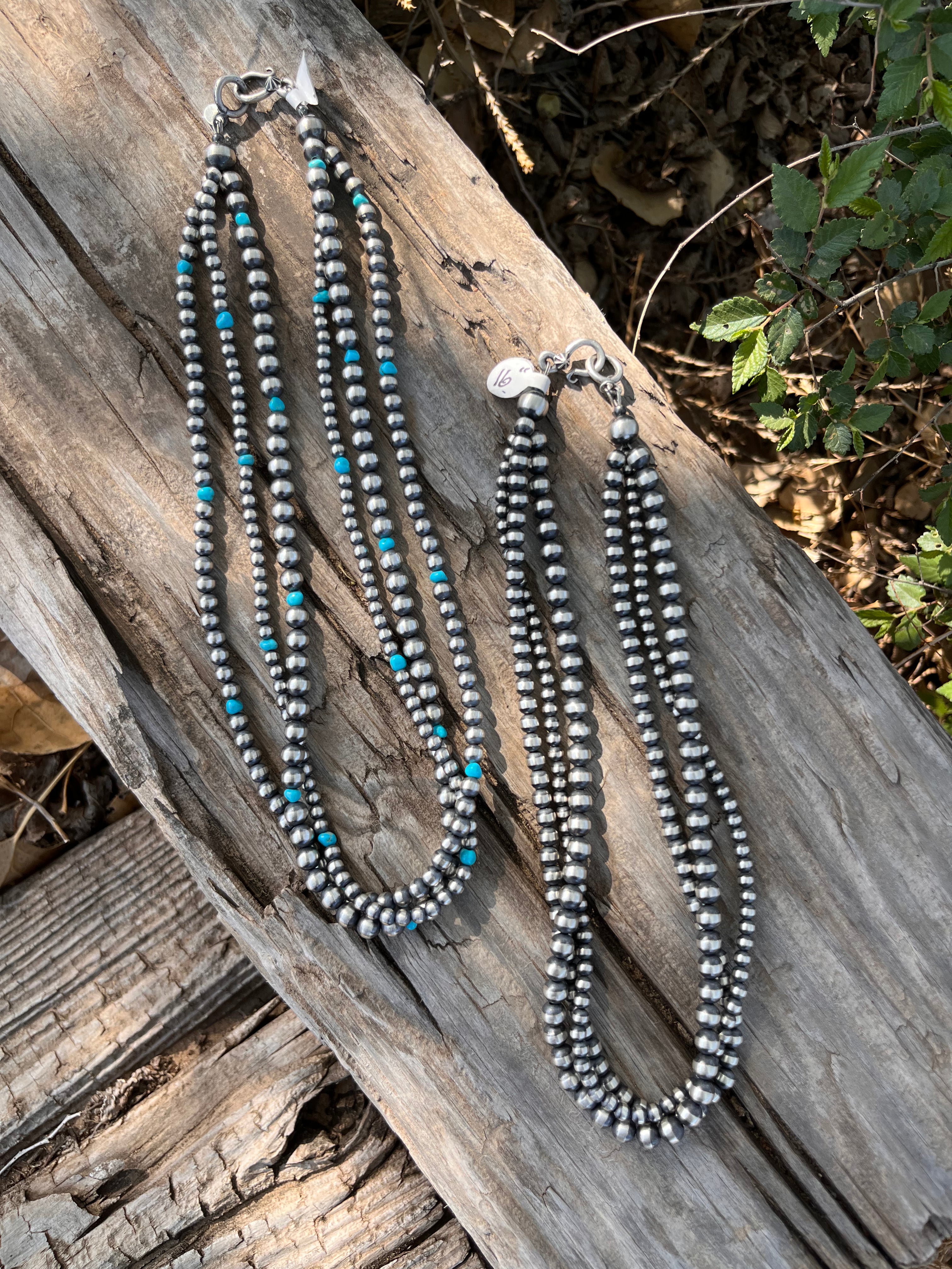 3 strand Navajo Pearl Necklace